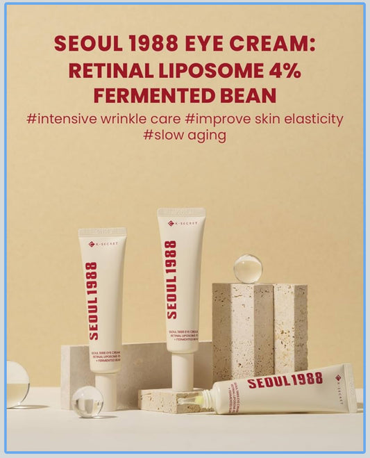 K-Secret Séoul 1988 Eye Cream : Rétinal liposome 4 % + extrait de haricot fermenté - Crème contour des yeux 30ml