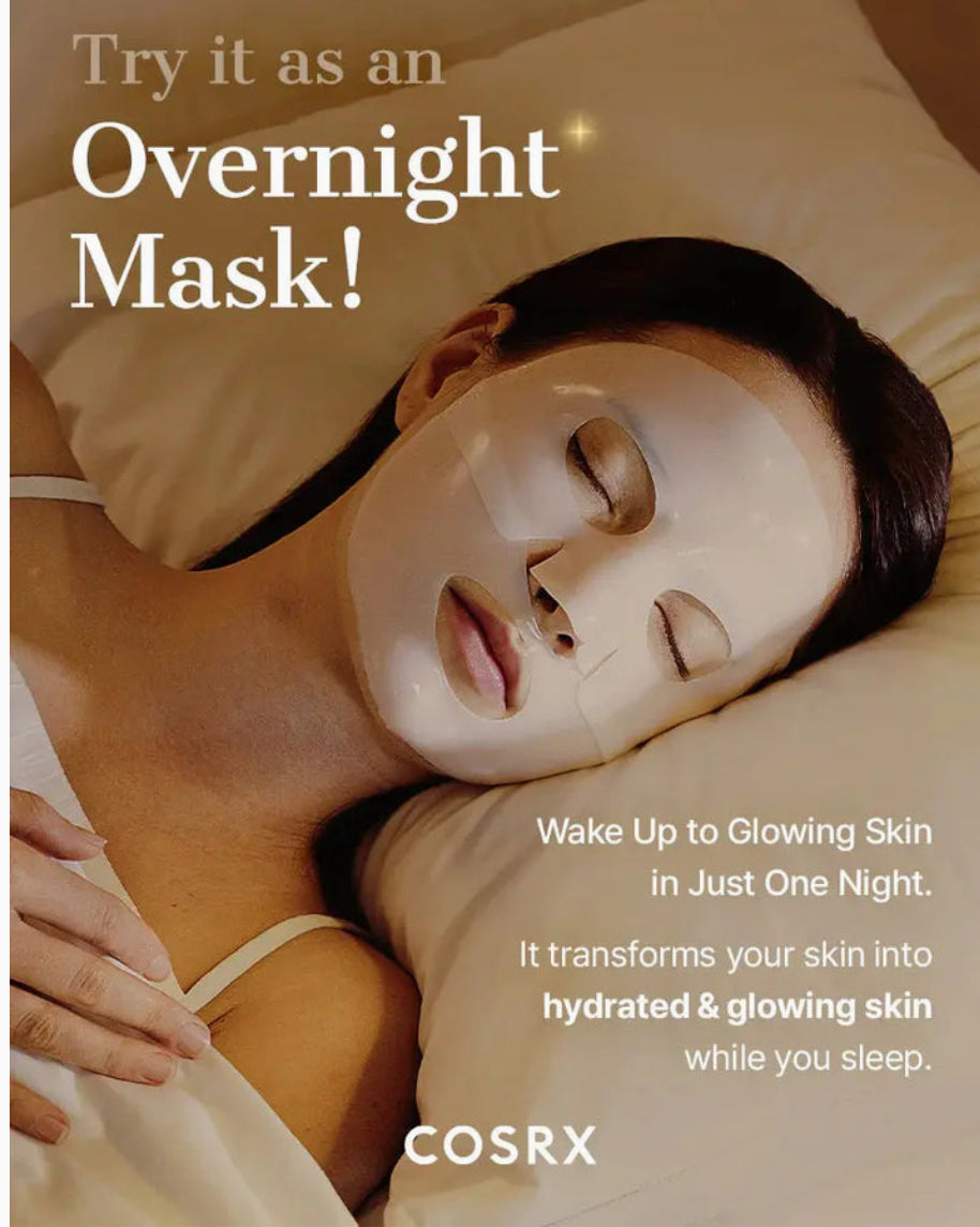COSRX COSRX Advanced Snail Mucin Glass Glow Hydrogel Mask Overnight, Masque Collagène 3pcs