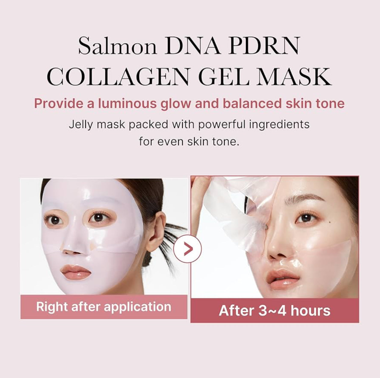 Medicube - PDRN Pink Mask Overnight, Masques De Nuit En Gel Au Collagène Rose 4pcs