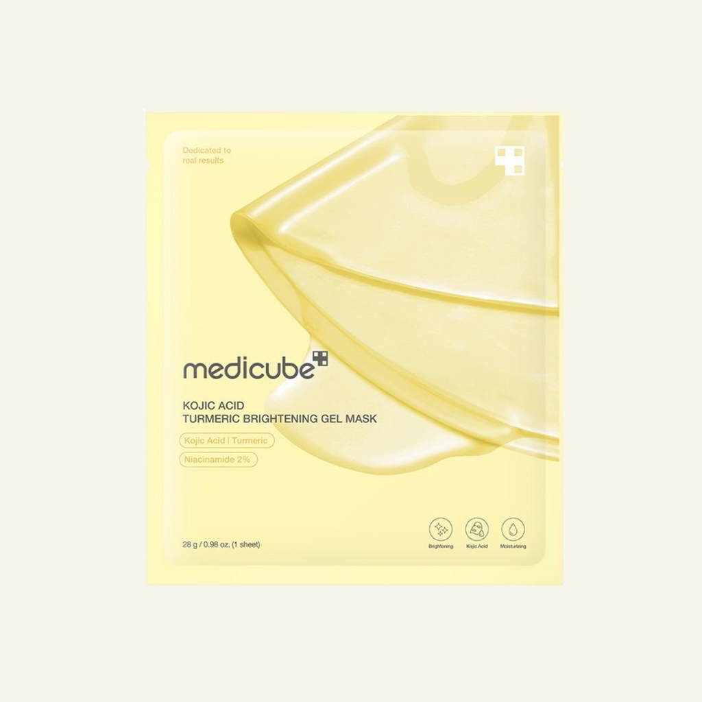 Medicube KOJIC ACID TURMERIC BRIGHTENING GEL MASK - Gold Jelly Gel 4x28 g