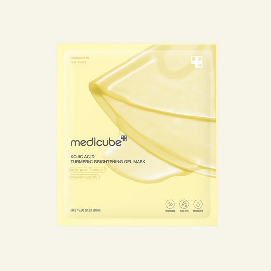 Medicube KOJIC ACID TURMERIC BRIGHTENING GEL MASK - Gold Jelly Gel 4x28 g