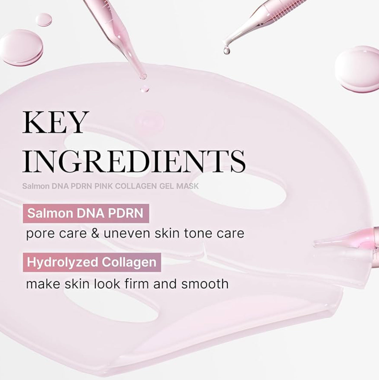 Medicube - PDRN Pink Mask Overnight, Masques De Nuit En Gel Au Collagène Rose 4pcs