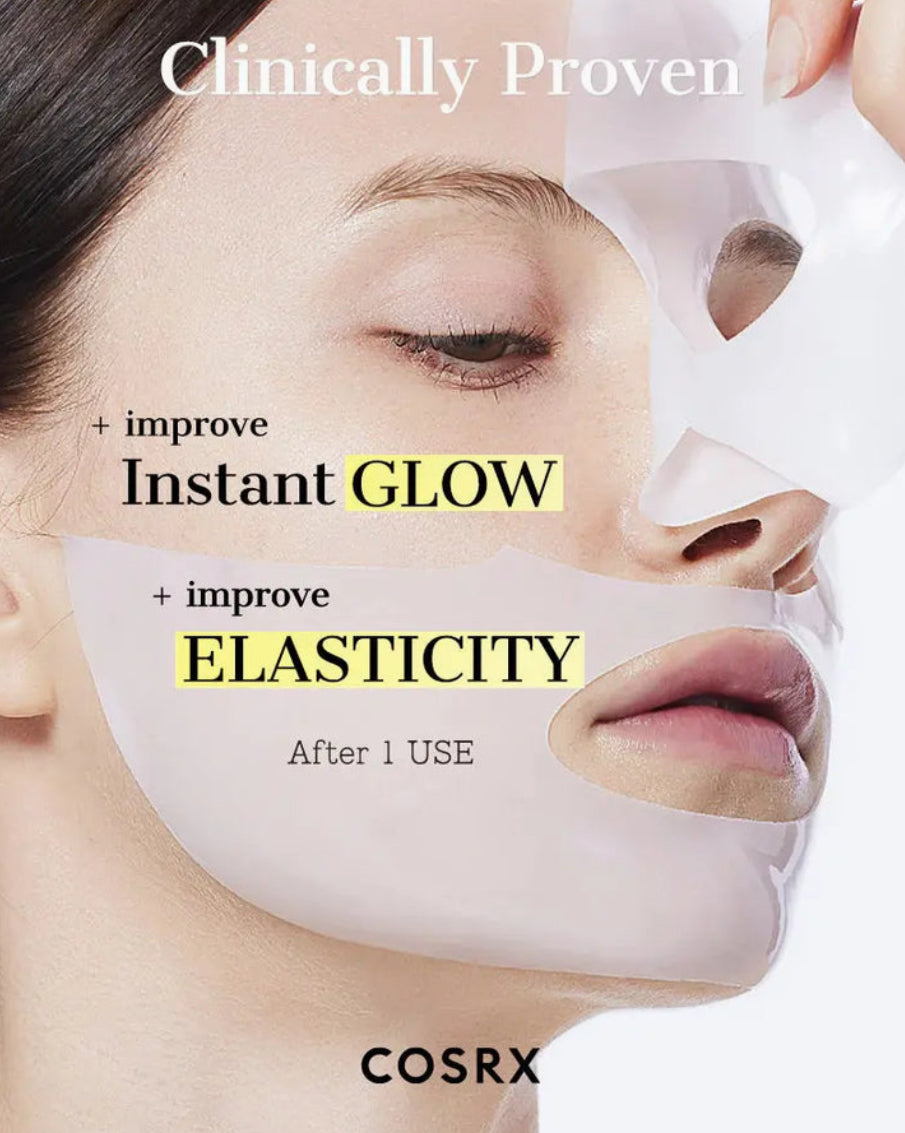 COSRX COSRX Advanced Snail Mucin Glass Glow Hydrogel Mask Overnight, Masque Collagène 3pcs