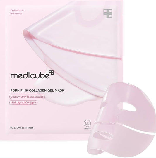 Medicube - PDRN Pink Mask Overnight, Masques De Nuit En Gel Au Collagène Rose 4pcs